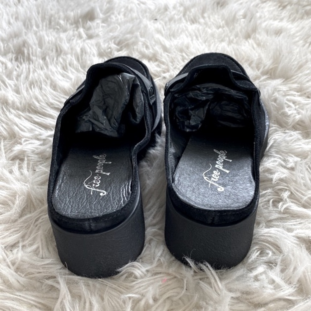 Free People Leighton Loafer Mules in Black - Picture 13 of 16